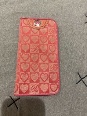 Brighton Pink and Coral Heart-Print Glasses Case